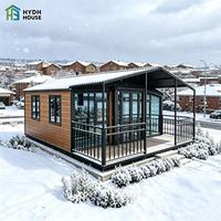 Villa Modulaire Conteneurisée au Design Moderne avec Structure Métallique, Forme Ronde Respirante, Garantie 5 Ans, Bâtiment de Bureau, Atelier