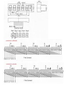 จอแสดงผล 7 Segment สีขาว ขนาด 0.36 นิ้ว 5 หลัก รุ่น Ca FND จอแสดงผล 0.36'' ห้าหลัก - Product Image 5