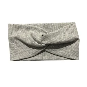 Wholesales head band small MOQ high quality elastic head bands for women 100% cotton
