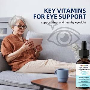 قطرات سائلة للفم لصحة العين من العلامة التجارية الخاصة لوتين وزياكسانثين لدعم الرؤية وحماية الضوء الأزرق قطرات سائلة للعناية بالرؤية - Product Image 4