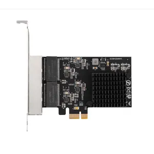 Venda imperdível computador desktop chip 1gb pcie rede quad gigabit, cartões de rede 10/100/1000mbps 112d chipset 8111h