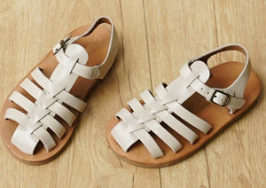 통기성 캐주얼 어린이 맨발 플랫 검투사 아기 신발 샌들 - Product Image 4
