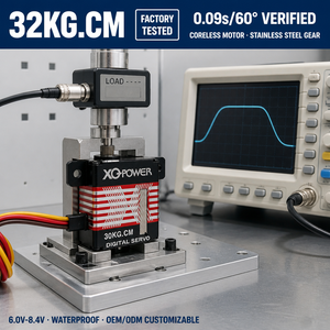 Servomoteurs à vendre XQ-POWER XQ-S2230F 32KG Servomoteur numérique sans noyau à engrenages métalliques étanche 8.4V pour hélicoptère RC - Product Image 3