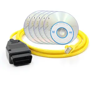 ENET Data Cable For BMW ENET Ethernet to OBD Interface E-SYS ICOM Coding for F-serie Diagnostic Cable Data OBD2 Coding