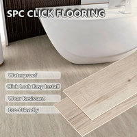 Revêtement de sol en plastique SPC HANLI 5,0 mm, aspect carrelage, pour magasin de détail, antidérapant, durable, utilisation en intérieur, largeur personnalisée