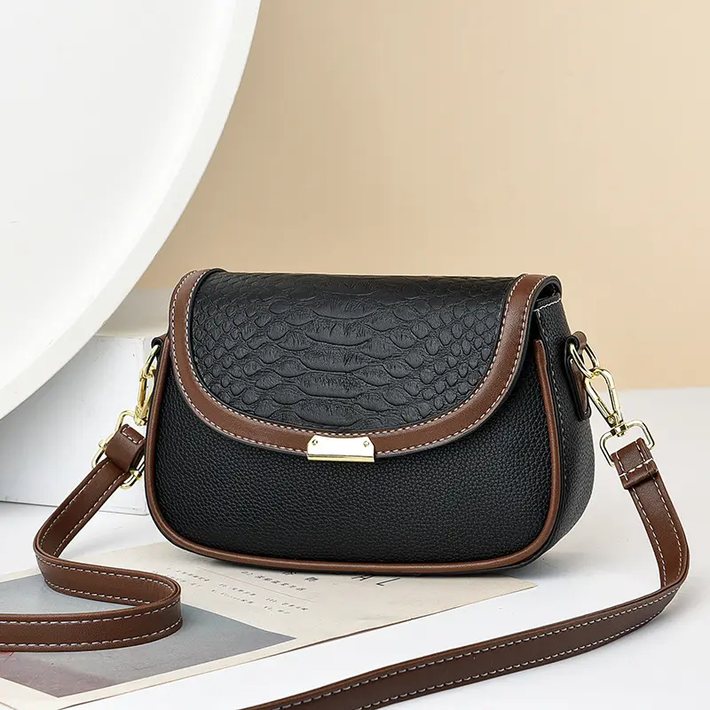 Dl221 20 Krokodilpatroon Pu Lederen Handtassen Dames Crossbody Elegante Vrouwen Schoudertassen