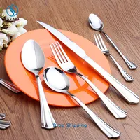 Savall-Juego de cucharas de porcelana de acero inoxidable, juego de cuchillos de cocina, marco de acero y tenedor para hotel y restaurante