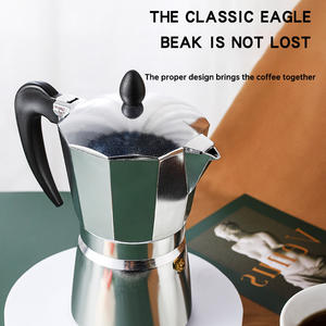 Cafetière <span class=keywords><strong>italienne</strong></span> en aluminium Moka Pot, machine à expresso <span class=keywords><strong>pour</strong></span> cuisinière à gaz, accessoires de barista classiques <span class=keywords><strong>pour</strong></span> la maison - Product Image 5