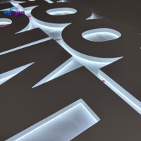 Signalétique LED 3D rétroéclairée personnalisée pour extérieur avec télécommande pour la maison, le bureau, les mariages et les entreprises
