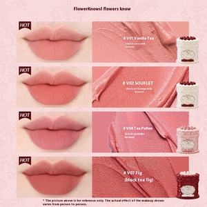 Flower Knows Strawberry Cupid Cake Labial de Barro Efecto Matte Aterciopelado Maquillaje para Labios 9 Colores - Product Image 4