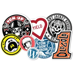 Aangepaste Sterke Zelfklevende Gratis Promo Skateboard Cadeau Stickers