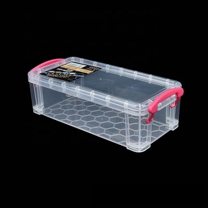 Şeffaf plastik Mini saklama kutusu kulak temizleme çubuğu kalem alet kutusu kalem kutusu organizatör ambalaj kırtasiye durumda kutusu - Product Image 4