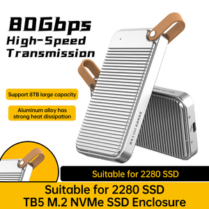 Boîtier de disque <span class=keywords><strong>dur</strong></span> externe USB personnalisable, compatible USB Type-C pour SSD, sans outil, boîtier NVMe - Product Image 2