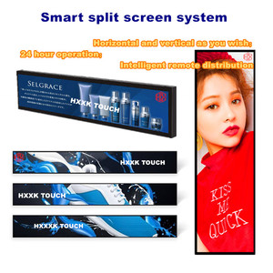 Siêu rộng LCD Monitor Bar màn hình quảng cáo hiển thị USB cung cấp điện kỹ thuật số biển Video màn hình phương tiện truyền thông kiosk Dải Kệ cạnh - Product Image 4