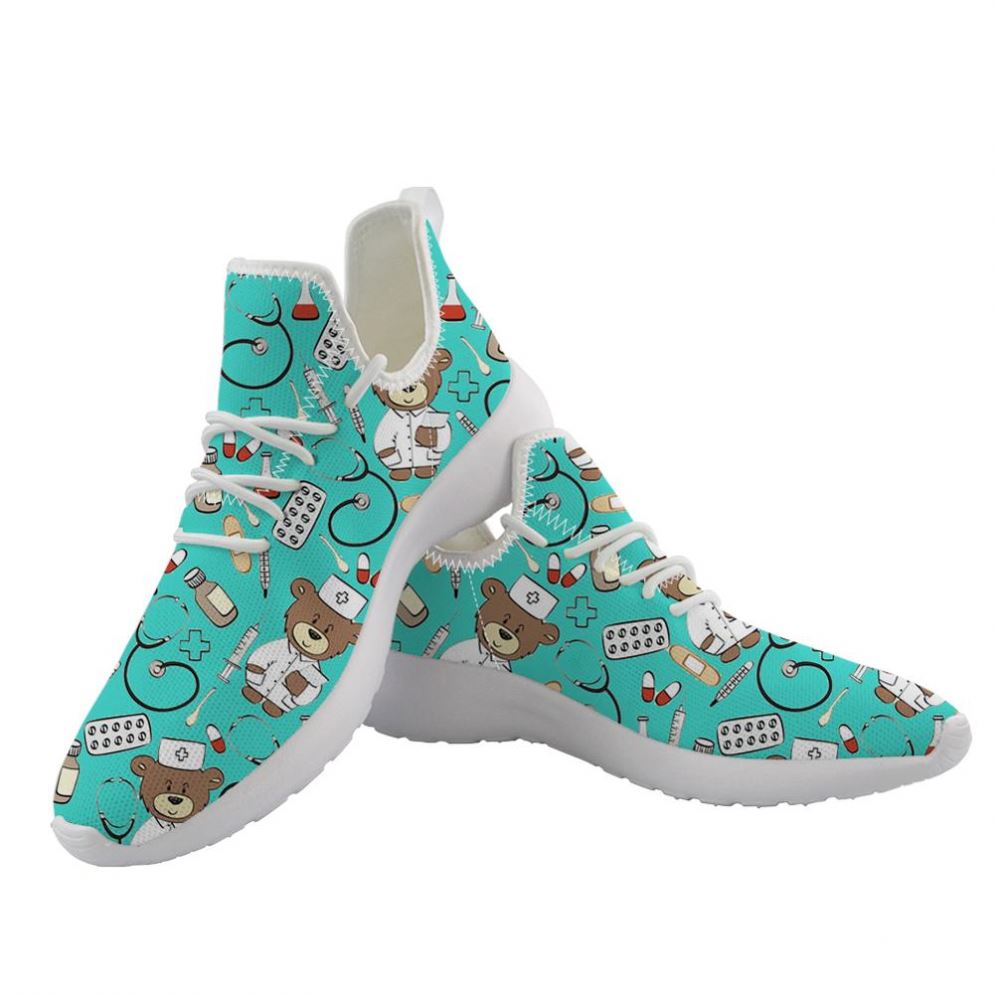 zapatillas azules mujer enfermera