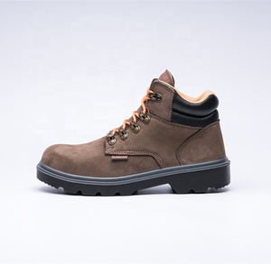 Zapatos de seguridad con punta de acero y cuero, calzado barato de corte medio de alta calidad, S1, SBP, S3, SJ-6316 - Product Image 1