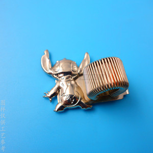 Custom Cartoon <b>Doll</b> Metal Pen Clip 50 Mm Spring Stationery <b>Accessory</b> - Product Image 1