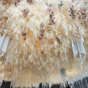 Fiori Artificiali in Plastica a Ramo Lungo con Foglie a Mezzaluna per Decorazioni di Natale, Capodanno e Capodanno Cinese - Product Image 1