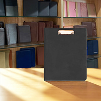 Portafolio Padfolio de cuero al por mayor con almacenamiento en portapapeles carpeta extraíble de 3 anillas carpeta con cremallera de 1 pulgada carpeta de archivos