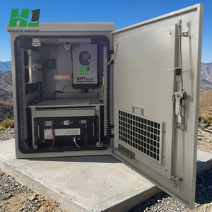 Armoire Énergétique Intégrée pour Communication <span class=keywords><strong>Satellite</strong></span> à Distance, Étanche, à Faible Coût, avec Batterie Li-ion 100Ah et Solution <span class=keywords><strong>d</strong></span>'Alimentation 1kW - Product Image 1