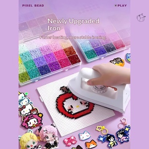 ชุดลูกปัดเพอร์เลอร์ วัสดุพลาสติก ชุดเต็ม ของเล่นเสริมพัฒนาการเด็ก DIY 3 มิติ ขนาด <span class=keywords><strong>2</strong></span>.6 มม. ชุดลูกปัดฟิวชั่น สำหรับเด็กอายุ 7-14 ปี - Product Image 2