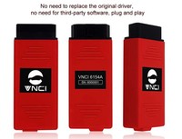 Herramienta de Diagnóstico VNCI 6154A Exclusiva para Vehículos, Compatible con CAN FD DOIP para Audi, Sin Disco USB
