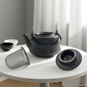Tetera de Cerámica Stoneware de 600 ml con Filtro de Té y Café, Estilo Japandi, Juego de Café y Té Ecológico - Product Image 5