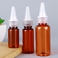 Spot 50ml 100ml 150ml 200ml 250ml 500ml Transparent PET Plastique Bouche Pointue Bouchon Bec Squeeze Cheveux Bouteille D'huile