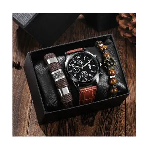 Montre Et Bracelet Believe Montre Avec Bracelet Pour Homme Coffret Ensemble De Montres Pour Hommes Et Bracelet Cuir En Gros