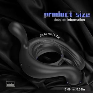 Anillo Vibrador <span class=keywords><strong>de</strong></span> <span class=keywords><strong>Silicona</strong></span> para Pene, Juguetes Sexuales para Adultos, Anillo Vibrador Anal y Vaginal, Juguetes Sexuales para Hombre - Product Image 3