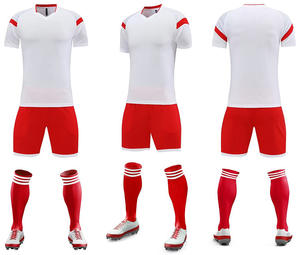 Conjuntos de Camisetas de Fútbol para Hombre Adulto, 100% Poliéster, Cuello Alto, Impresión por Transferencia de Calor, Entrenamiento de Equipo - Product Image 3