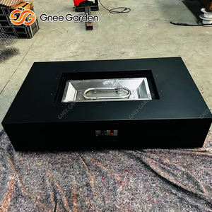 Table à feu rectangulaire d'extérieur de style moderne et simple, foyer au gaz naturel pour patio extérieur - Product Image 2