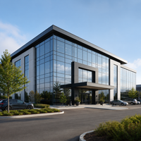 Bâtiment de bureaux préfabriqué en structure métallique, construction modulaire commerciale multi-étages, ossature métallique pour centre d'affaires