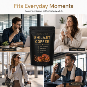 กาแฟชิลลาจิตฉลากส่วนตัว รับผลิตแบบ OEM กาแฟสำเร็จรูปผสมอะแดปโตเจน สูตรเฉพาะ ผลิตตามสั่ง ขายส่งจำนวนมาก สำหรับ 30 วัน - Product Image 2
