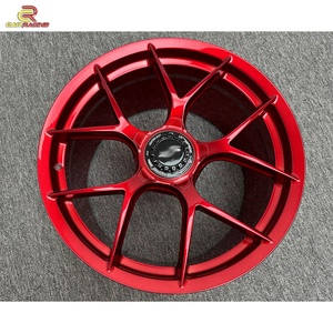 Jantes rouges personnalisées en alliage d'aluminium pour voiture, 20, 21, 22, 23, 24 pouces, pour Porsche Carrera 991 911, jantes forgées monobloc à blocage central - Product Image 4