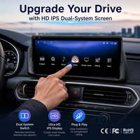 CARSOUL Layar Sentuh IPS 10.25 Inci Wireless CarPlay Android Auto Pemutar Multimedia Mobil GPS Navigasi Head Unit 1280*480