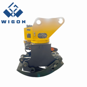 WIGON New Arrival Excavator <b>Hydraulic</b> Grab Saw Tree <b>Cutter</b> Log Cutting Grapple Diameter 400mm - Product Image 2