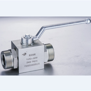Vanne à bille haute pression KHB en acier au carbone, filetage externe, vanne d'arrêt hydraulique DN32 PN315 - Product Image 1