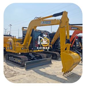 Mini-excavatrice PC70 au meilleur prix, Japon, 7 tonnes, engin de terrassement, moteur japonais, garantie 1 an, 95% NEUF, prix bas - Product Image 1