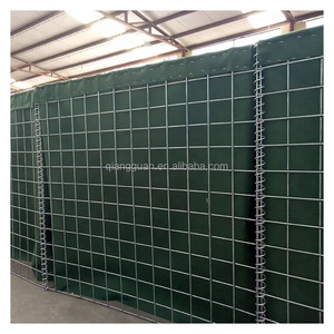 QG protection anti-déflagrant murs <span class=keywords><strong>de</strong></span> sable soudé barrière défensive Gabion panier sécurité barrière défensive bunkers géotextile - Product Image 3