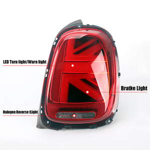 Feux arrière LED Union Jack 3D optiques OEM à lentille fumée/rouge pour <span class=keywords><strong>Mini</strong></span> Cooper F55 F56 2014 2015 2016 2018 - Product Image 3