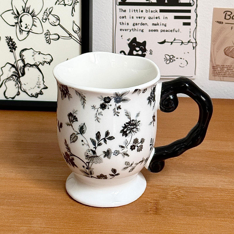 [Single Cup] Retro Floral Cup - B