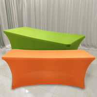 Usine de banquet de mariage couverture de table en spandex 4ft 6ft 8ft nappe extensible nappe rectangulaire pour fête hôtel restaurant