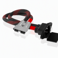 Câble SY50 vers C14 50A, connecteur de batterie tressé pour projets d'énergie solaire, ESS, chargeurs de véhicules électriques et stations d'alimentation portables
