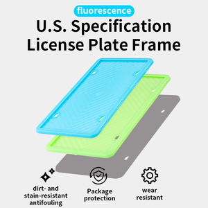 กรอบป้าย<span class=keywords><strong>ทะเบียน</strong></span>เรืองแสงกันฝุ่นทำจากซิลิโคนยืดหยุ่นทนทานใช้งานได้จริง - Product Image 3