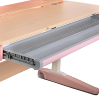 Table et chaise d'étude réglables en hauteur Hobot - Design ergonomique pour enfants et adultes, bois et métal, pour la maison, l'école et le bureau