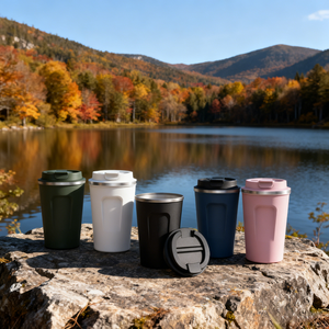 12oz BPA-Free lead a doppia parete isolato in acciaio inossidabile tazza da caffè caldo termiche prestazioni sottovuoto - Product Image 1