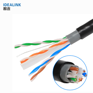 สายเคเบิลสื่อสาร Cat 6 UTP สำหรับภายนอกอาคาร แบบมีแจ็คเก็ตสองชั้น ความยาว 305 เมตร (1000 ฟุต) <span class=keywords><strong>ราคา</strong></span>โรงงาน พร้อมสาย CCA Ethernet cat 6 - Product Image 3