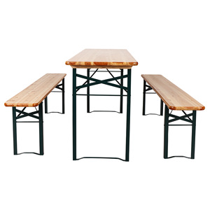 In <span class=keywords><strong>legno</strong></span> pieghevole birra <span class=keywords><strong>tavolo</strong></span> sedie Set <span class=keywords><strong>per</strong></span> giardino cortile feste all'aperto <span class=keywords><strong>tavolo</strong></span> da pranzo panca pieghevole mobili da <span class=keywords><strong>esterno</strong></span> - Product Image 3