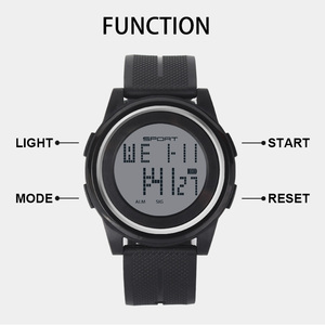 Reloj Digital Electrónico Personalizado Ultrafino con Números Grandes, Pantalla LCD, Resistente al Agua, para Exteriores, Unisex - Product Image 4